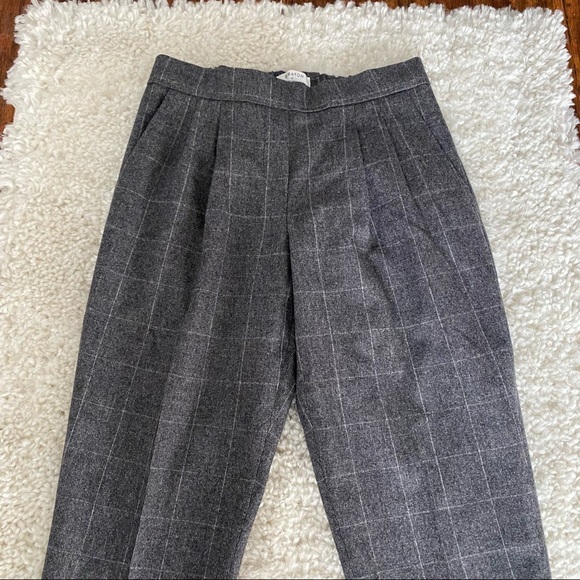 Aritzia Babaton Conan Crop Classic Wool and Cashmere Pants SZ 0 Gray - Picture 4 of 11